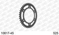 AFAM Rear Sprocket, 525 conversion, Steel - 45T, 118 links reqd