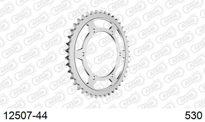AFAM Rear Sprocket, 530 (OE Pitch), Steel - 44T (orig size) – Yamaha XJ600 Radian 1984–1991 / Yamaha YX 600 Radian 1986–1990
