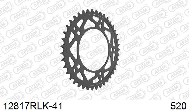 AFAM Rear Sprocket, 520 conversion, Steel - 41T (orig size) – Yamaha YZF-R1 / M 2015–2023