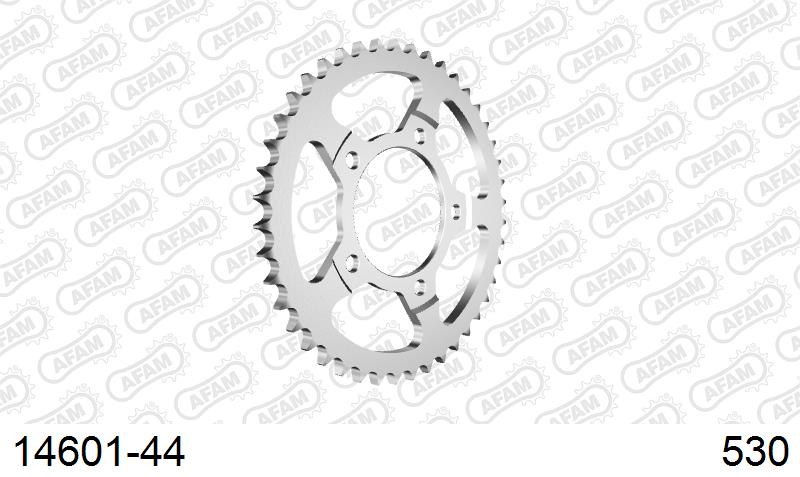 AFAM Rear Sprocket, 530 (OE Pitch), Steel - 44T, 112 links reqd (14601-44)