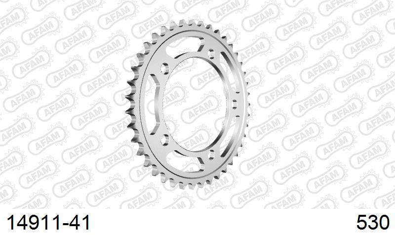 AFAM Rear Sprocket, 530 (OE Pitch), Steel - 41T (orig size) – Suzuki GSX1400 2001–2007