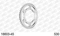 AFAM Rear Sprocket, 530 (OE Pitch), Steel - 45T, 116 links reqd (16603-45)