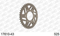 AFAM Rear Sprocket, 525 (OE Pitch), Alu - 43T, 114 links reqd (17610-43)