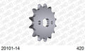 AFAM Front Sprocket, 420 (OE Pitch), Steel - 14T (orig size) (20101-14)