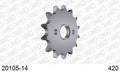 AFAM Front Sprocket, 420 (OE Pitch), Steel - 14T, 116 links reqd