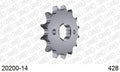 AFAM Front Sprocket, 428 (OE Pitch), Steel - 14T (orig size) (20200-14)