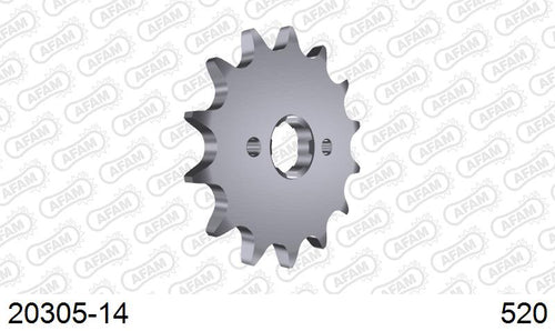 AFAM Front Sprocket, 520 (OE Pitch), Steel - 14T (orig size) (20305-14)