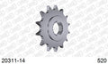 AFAM Front Sprocket, 520 (OE Pitch), Steel - 14T, 116 links reqd (20311-14)