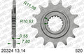 AFAM Front Sprocket, 520 (OE Pitch), Steel - 13T, 114 links reqd – Honda CRF250R / RX 2018–2021