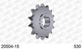 AFAM Front Sprocket, 530 (OE Pitch), Steel - 15T (orig size) – Honda CBR600F 1987–1996