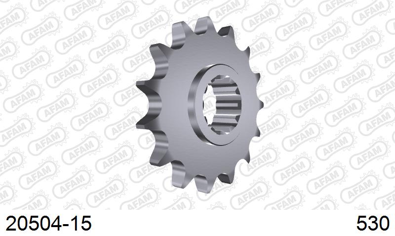 AFAM Front Sprocket, 530 (OE Pitch), Steel - 15T (orig size) – Honda CBR600F 1987–1996