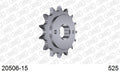 AFAM Front Sprocket, 525 (OE Pitch), Steel - 15T, 118 links reqd – Honda XL600V Transalp 1987–1988