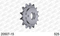 AFAM Front Sprocket, 525 (OE Pitch), Steel - 15T (orig size) (20507-15)