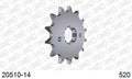 AFAM Front Sprocket, 520 (OE Pitch), Steel - 14T (orig size) (20510-14)