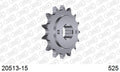 AFAM Front Sprocket, 525 (OE Pitch), Steel - 15T (orig size) – Honda XBR500 / GB500 1985–1988