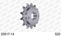 AFAM Front Sprocket, 520 (OE Pitch), Steel - 14T (orig size) – Honda XR650 2000–2007