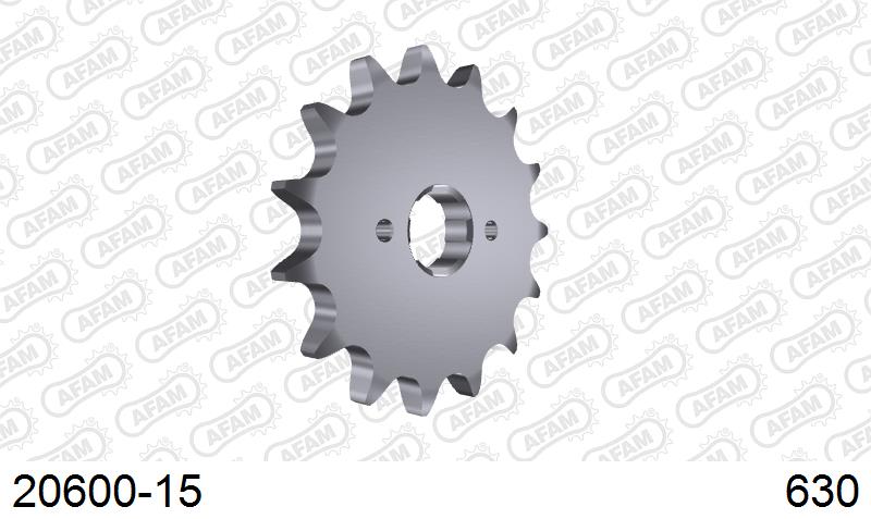 AFAM Front Sprocket, 630 (OE Pitch), Steel - 15T, 88 links reqd