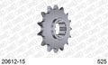 AFAM Front Sprocket, 525 (OE Pitch), Steel - 15T, 118 links reqd (20612-15)