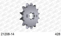 AFAM Front Sprocket, 428 (OE Pitch), Steel - 14T (orig size) (21208-14)
