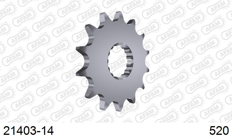 AFAM Front Sprocket, 520 (OE Pitch), Steel - 14T (orig size) – Yamaha YFZ450 ATV 2009–2026