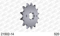 AFAM Front Sprocket, 520 (OE Pitch), Steel - 14T (orig size) (21502-14)