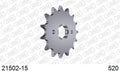 AFAM Front Sprocket, 520 (OE Pitch), Steel - 15T (orig size) (21502-15)