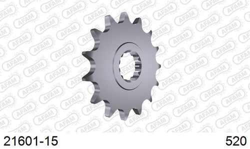 AFAM Front Sprocket, 520 (OE Pitch), Steel - 15T, 96 links reqd