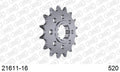 AFAM Front Sprocket, 520 conversion, Steel - 16T (orig size) (21611-16)
