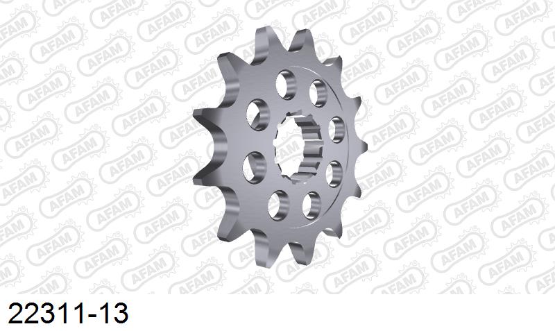 AFAM Front Sprocket, 520 (OE Pitch), Steel - 13T (orig size) – Suzuki RM-Z 250 2013–2026