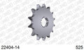 AFAM Front Sprocket, 525 (OE Pitch), Steel - 14T (orig size) (22404-14)