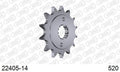 AFAM Front Sprocket, 520 (OE Pitch), Steel - 14T (orig size) (22405-14)