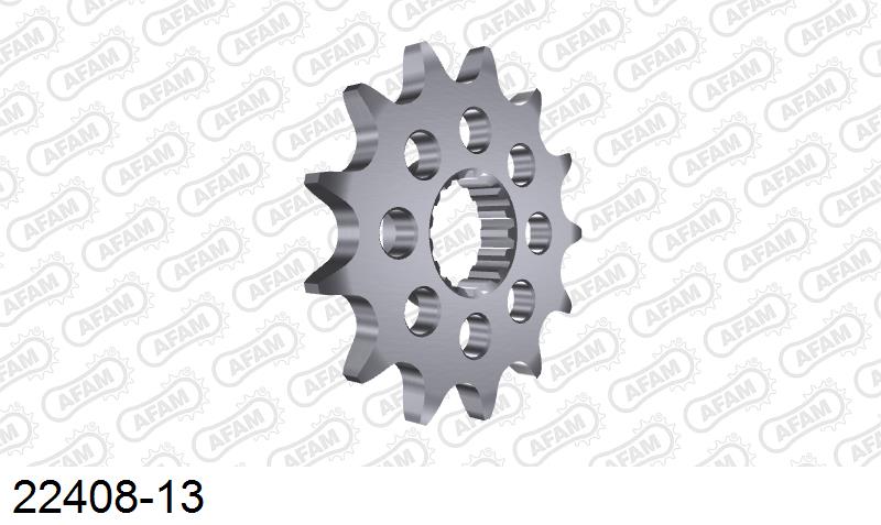 AFAM Front Sprocket, 520 (OE Pitch), Steel - 13T (orig size) – Suzuki RM-Z 450 2017–2026