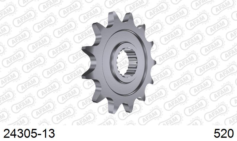 AFAM Front Sprocket, 520 (OE Pitch), Steel - 13T (orig size) – Kawasaki KX250 / X / XC 2021–2026 / Kawasaki KX250F 2006–2016