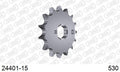 AFAM Front Sprocket, 530 (OE Pitch), Steel - 15T (orig size) – Kawasaki Z440 LTD 1980–1984