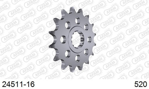 AFAM Front Sprocket, 520 (OE Pitch), Steel - 16T (orig size) – Kawasaki ZX-6R 2007–2022