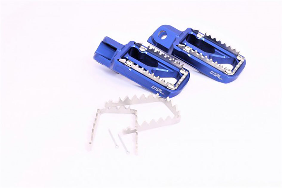 MG Biketec Enduro / SM foot peg set incl. stainless inserts & sliders (2620-653014)