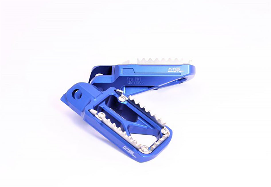 MG Biketec Enduro / SM foot peg set incl. stainless inserts & sliders (2620-653014)
