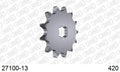 AFAM Front Sprocket, 420 (OE Pitch), Steel - 13T (orig size) (27100-13)