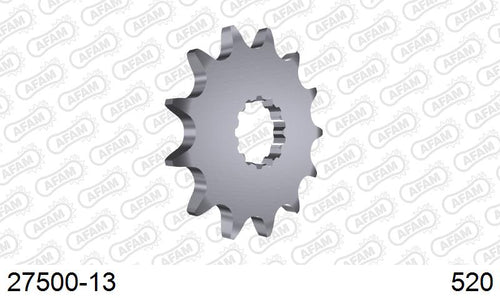 AFAM Front Sprocket, 520 (OE Pitch), Steel - 13T (orig size) (27500-13)