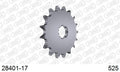 AFAM Front Sprocket, 525 (OE Pitch), Steel - 17T (orig size) (28401-17)