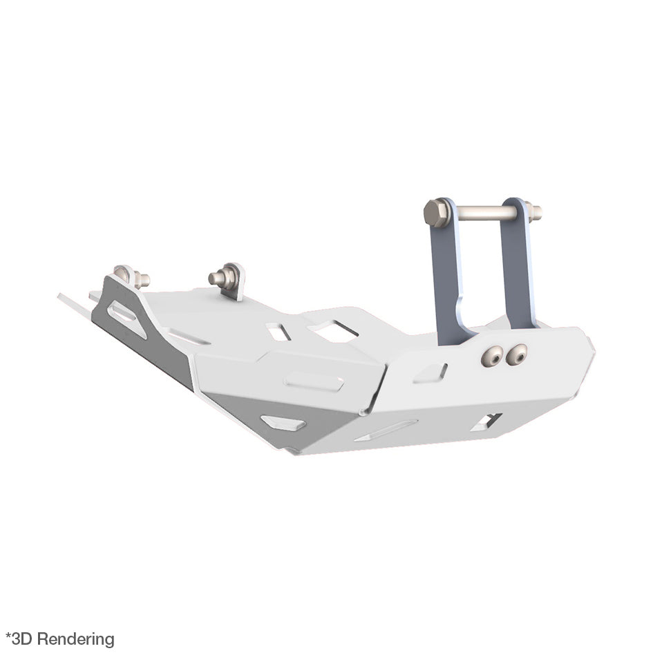 Crosspro Aluminium Engine Guard, White – Yamaha XTZ660 Tenere 2008–2015