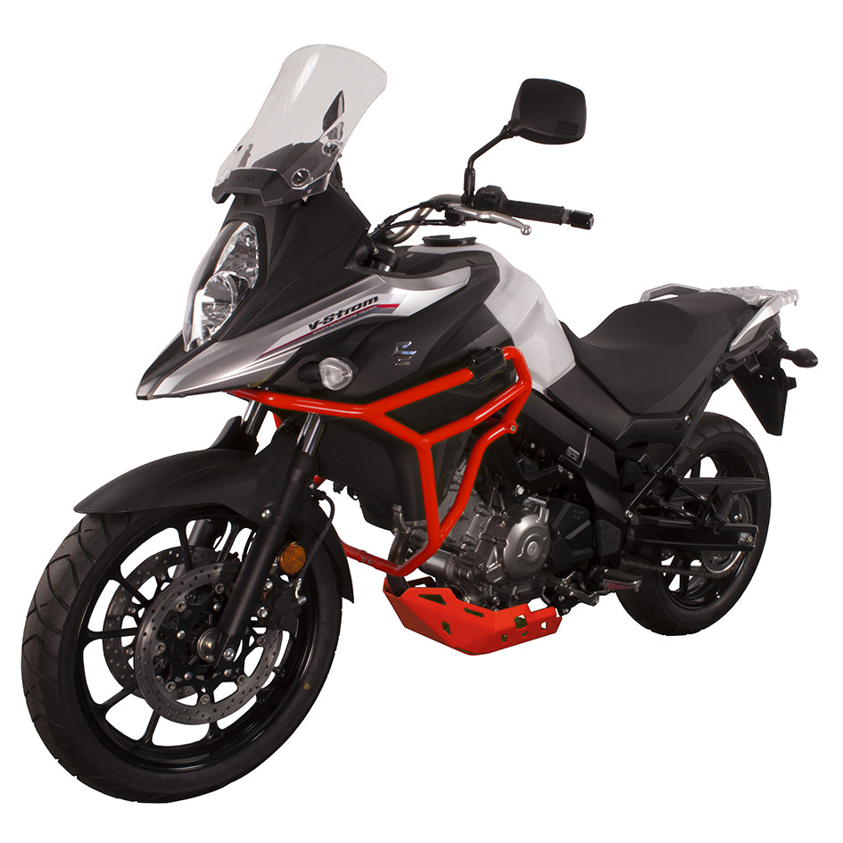 Crosspro Aluminium Engine Guard, Red – Suzuki DL 650 V-Strom 2023 / Suzuki V-Strom 650 / XT 2017–2025