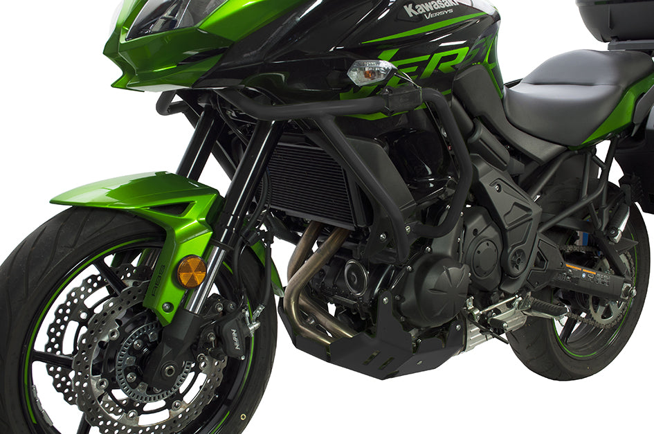 Crosspro Aluminium Engine Guard, Textured Black – Kawasaki Versys 650 2015–2020