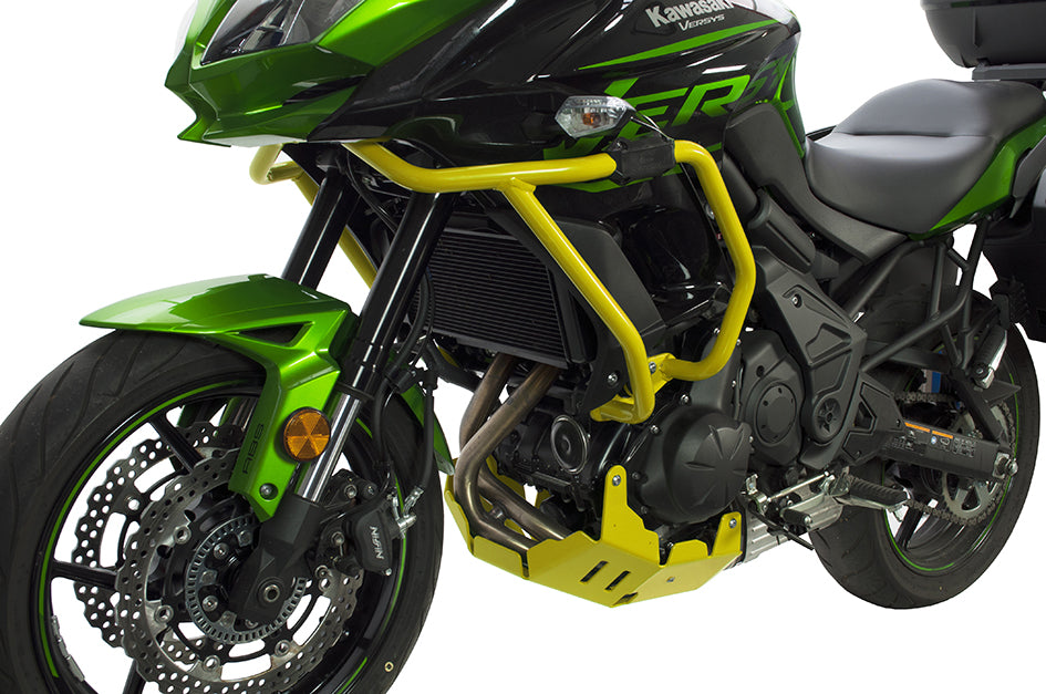 Crosspro Aluminium Engine Guard, Yellow – Kawasaki Versys 650 2015–2020