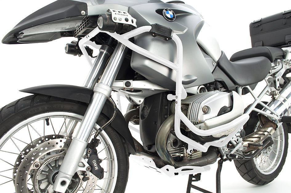 Crosspro Aluminium Engine Guard, White – BMW R1200GS 2004–2007