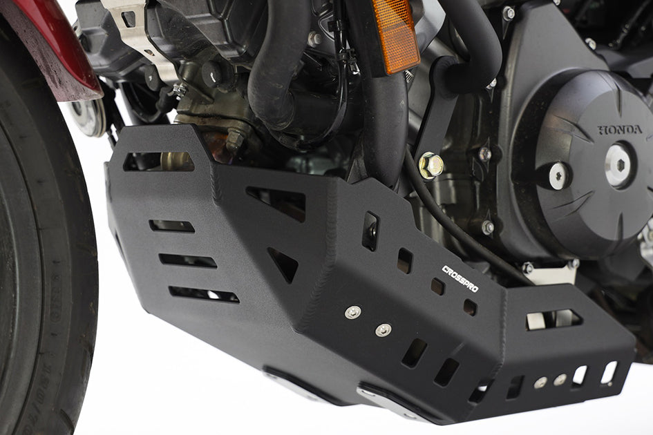 Crosspro Aluminium Engine Guard, Textured Black - Compatible with OEM Centre Stand (2CP09000580005)