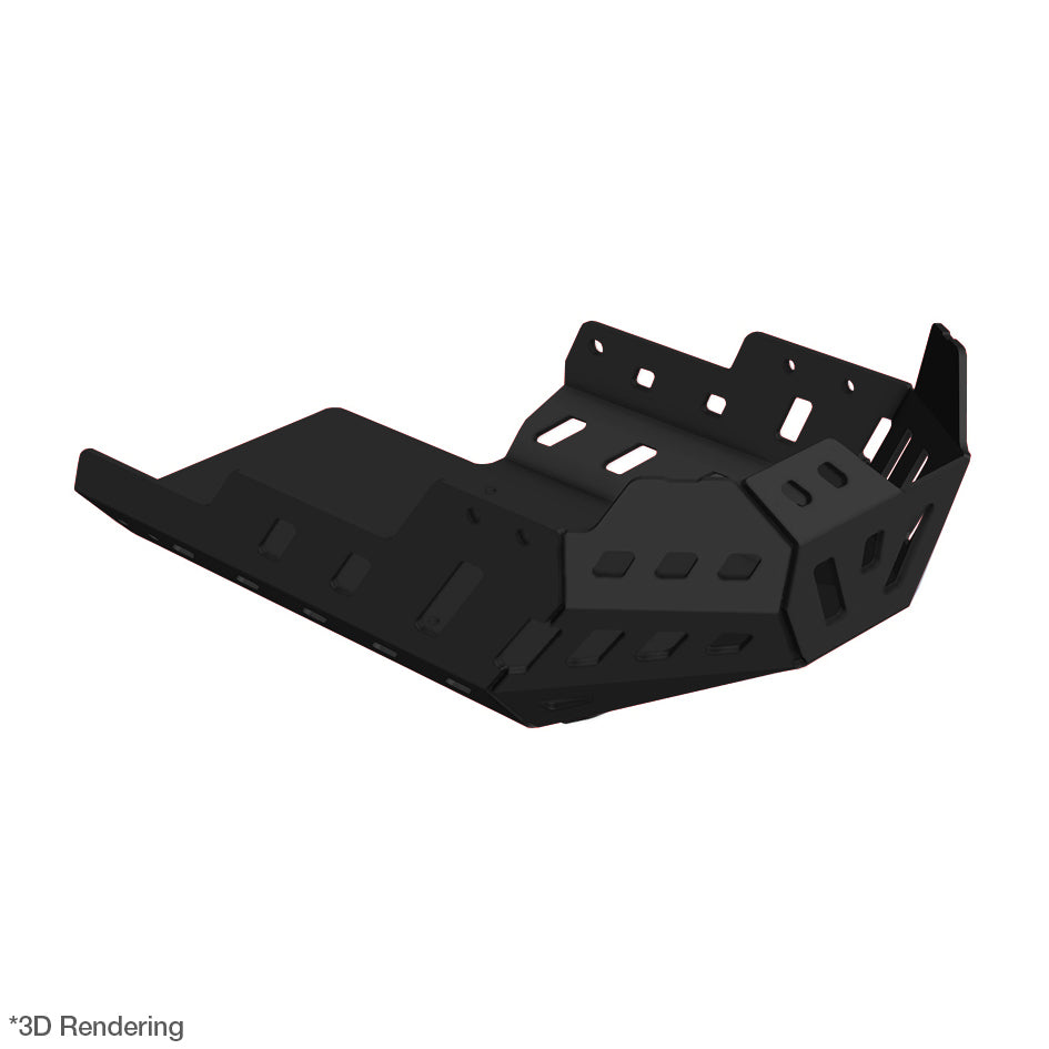 Crosspro Aluminium Engine Guard, Black - Incompatible with OEM Crash Bars