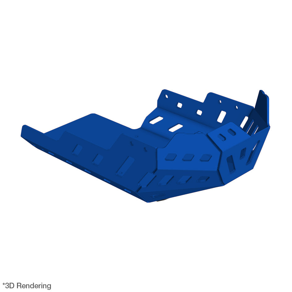 Crosspro Aluminium Engine Guard, Blue - Incompatible with OEM Crash Bars