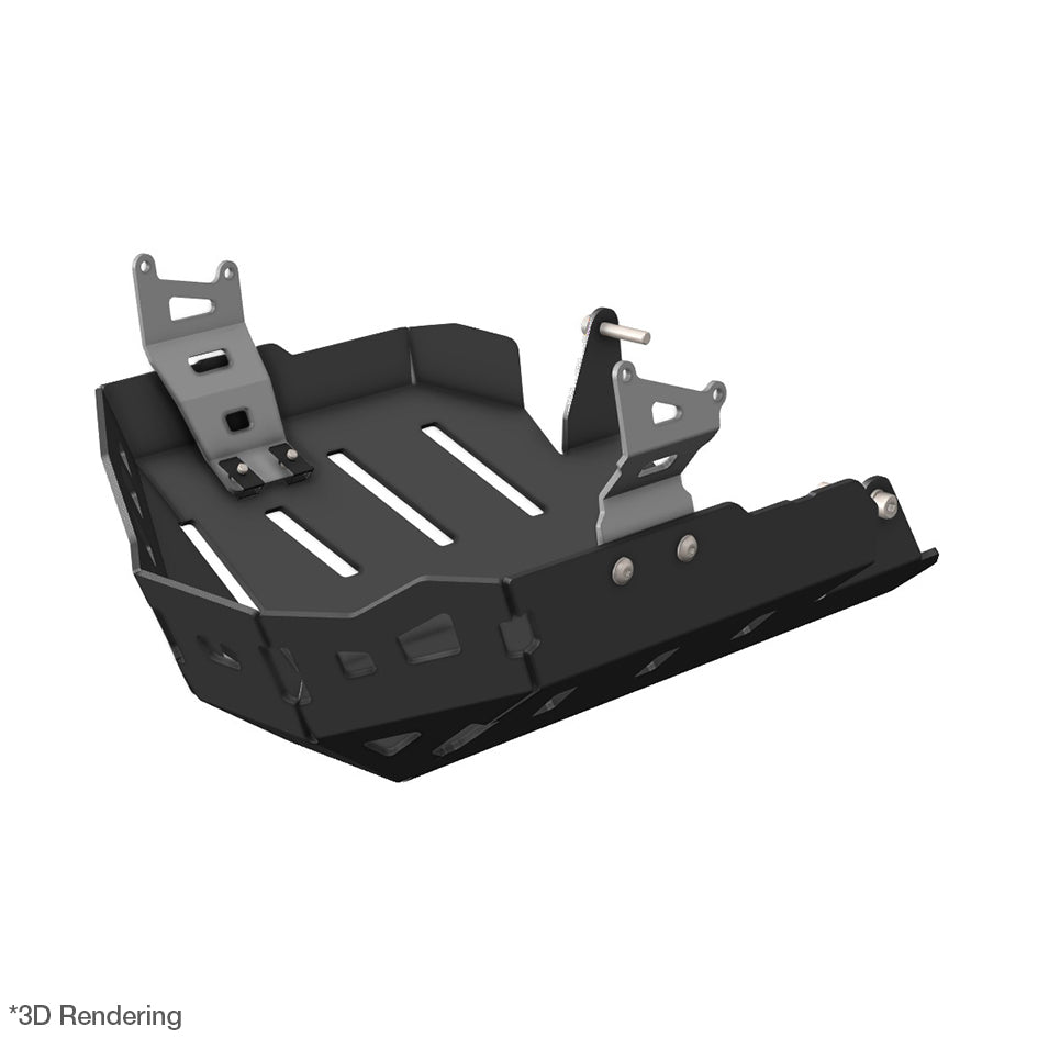 Crosspro Aluminium Engine Guard, Textured Black - inc GT ; Compatible with OEM Centre Stand