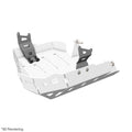 Crosspro Aluminium Engine Guard, White - inc GT ; Compatible with OEM Centre Stand